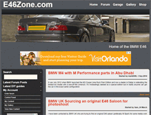 Tablet Screenshot of e46zone.com